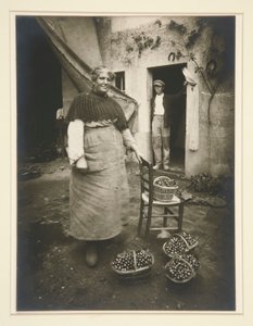 Kvinne fra Verrieres av Eugène Atget