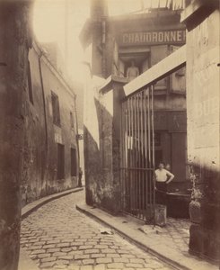 Metallarbeiderbutikk, passage de la Réunion av Eugène Atget