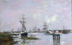 Antwerpen, havnen av Eugene Louis Boudin