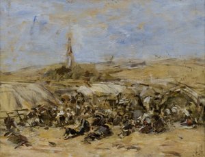 Benådning av Ste-Anne-La-Palud av Eugene Louis Boudin