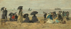 Stranda av Eugène Boudin