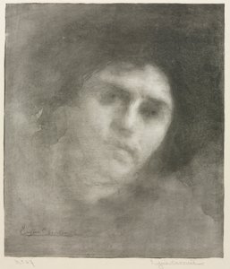 Madame Eugène Carrière stor tallerken, 1893. av Eugène Carrière