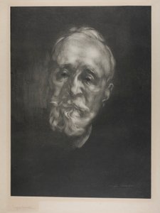 Portrett av Puvis de Chavannes av Eugène Carrière