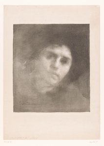 Portrett av Madame Carriere Fru Eugene Carriere av Eugène Carrière