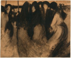 Kvinner i landskapet av Eugène Carrière