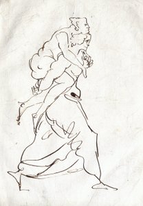 Aeneas og Anchises av Ferdinand Victor Eugene Delacroix