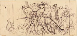 Vognkjørere. av Eugène Delacroix