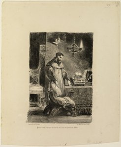 Faust i sitt studium av Eugène Delacroix
