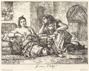 Kvinner i Alger, 1833.