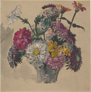 Blomster av Eugène Delacroix