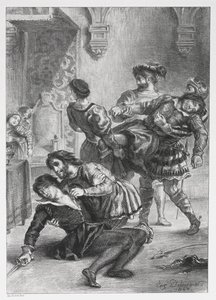Hamlet: Hamlets død av Eugène Delacroix