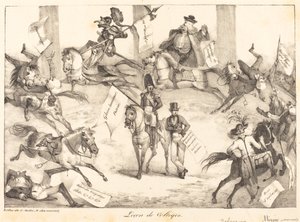 Vaulting leksjon (triksridning) av Eugène Delacroix