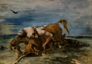 Mazeppa på den døende hesten, 1824.