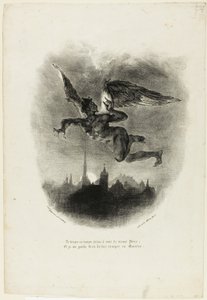 Mephistopheles flyr av Eugène Delacroix