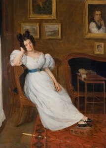 Portrett av Madame Simon, 1850. av Eugène Delacroix