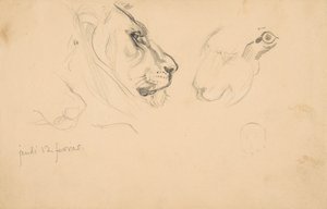 Skissebok med utsikt over Tours, Frankrike og omegn, 1828-29. av Eugène Delacroix