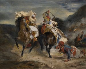Kampen til Giaour og Hassan, 1826.