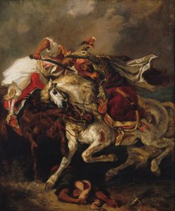 Kampen mellom Giauren og Pashaen, 1835. av Eugène Delacroix