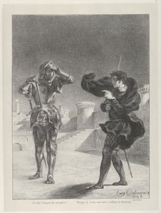 The Ghost on the Terrace, 1843., 1843. av Eugène Delacroix