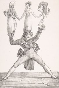 Italiensk teater, 1821., 1821. av Eugène Delacroix