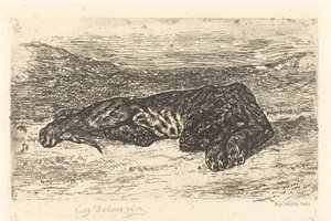 Tiger Sleeping in the Desert (Tigre couché dans le désert)   1255817   no       norwegian Successfully Translated  Original: Jacob and Rachael, Genesis, Chapter 29, Verse 10 (engraving) Translat: Jacob and Rachael, Genesis, Chapter 29, Verse 10 (engraving) av Eugène Delacroix