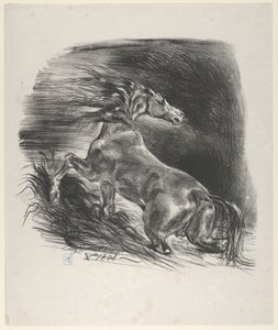 Villhest, 1828., 1828. av Eugène Delacroix