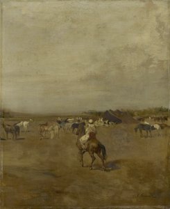 Arabisk leir, ca. 1847 av Eugène Fromentin