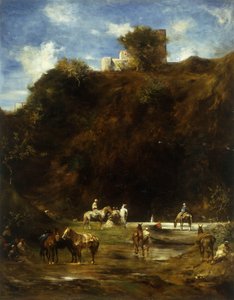 Arabere hviler, 1874 av Eugène Fromentin