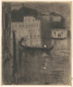 Gondol, kveld i Venezia
