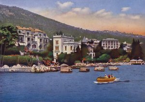Abbazia, nå Opatija i Kroatia: Villaer sett fra havnen, Sanatorium Dr. Horvat og andre (bilde) av European Photographer