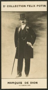 Albert-Jules-Felix-Philippe Marquis De Dion, bil av European Photographer