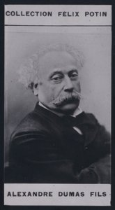 Alexandre Dumas Son (1824-1895) (s/hvitt-bilde) av European Photographer