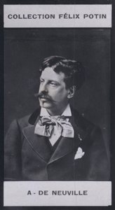 Alphonse de Neuville (1836–1885) (s/hvitt-bilde) av European Photographer
