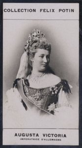 Augusta-Victoria, keiserinne av Tyskland (1858) (s/hvitt-bilde) av European Photographer