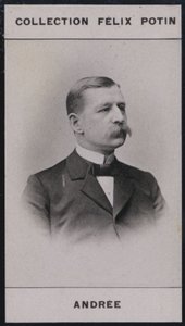 Auguste Andree (1854) (s/hvitt-bilde) av European Photographer