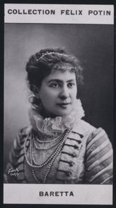 Blanche Baretta-Worms (1855) (s/hvitt-bilde) av European Photographer