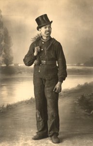 Skorsteinsfeier (s/hvitt bilde) av European Photographer