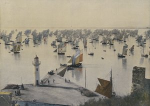 Avgang av fiskebåter fra Cancale (farget bilde) av European Photographer