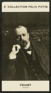 Friant, maler (s/hvitt bilde) av European Photographer