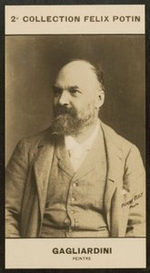 Gagliardini, maler (s/hvitt bilde) av European Photographer