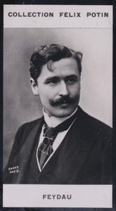 Georges Feydeau (1863) (s/hvitt-bilde) av European Photographer