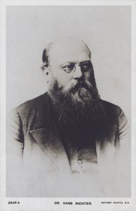 Hans Richter , østerrikskungarsk dirigent (s/hv-bilde) av European Photographer