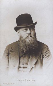 Hans Richter , østerrikskungarsk dirigent (s/hv-bilde) av European Photographer