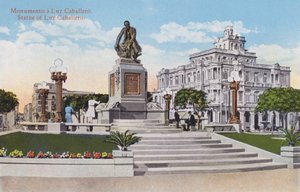 Havana, Cuba: Statue av Luz Caballero (bilde) av European Photographer