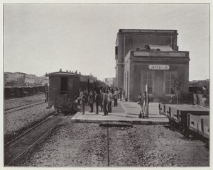 Jaffa, stasjonen (s/hvitt bilde) av European Photographer