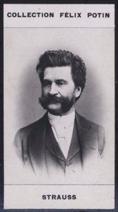 Johann Strauss (1825–1899) (s/hvitt-bilde) av European Photographer