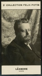 Leandre, maler (s/hvitt bilde) av European Photographer