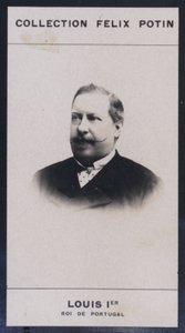 Louis I, konge av Portugal (1838–1889) (s/hvitt-bilde) av European Photographer