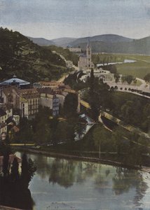 Lourdes, utsikt fra slottet av European Photographer