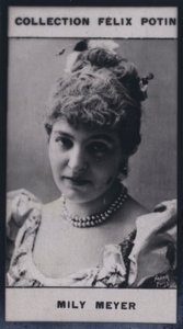 Madame Emilie Mily-Meyer (1860) (s/hvitt-bilde) av European Photographer